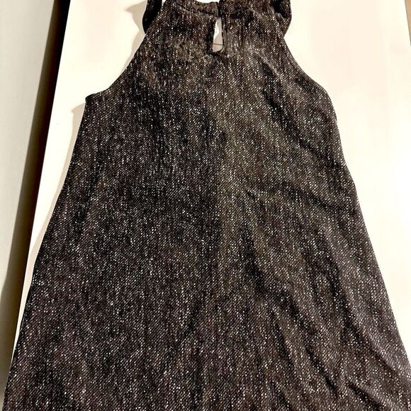 NWT Zara Girls Size 7 Ruffled Speckled Tweed Shift Jumper Dress - Picture 4 of 6